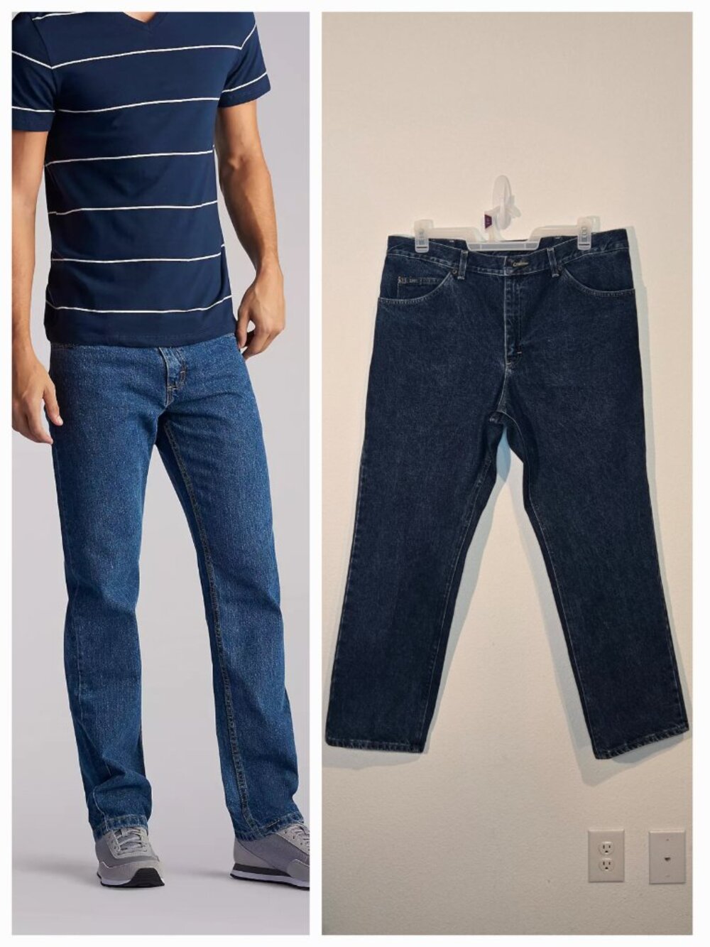 Lee straight leg jeans 40 x 30 like new great condition